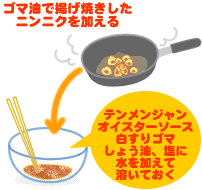 叉焼サラダ　甜麺醤ドレッシング