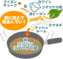 煮込み野菜のスパゲティ