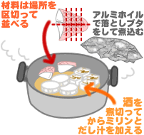 連子鯛と焼豆腐と長芋の煮付け