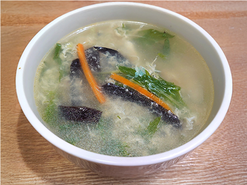 黒きくらげのスープ